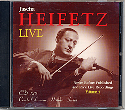 Cembal d'amour Cd 120, Jascha Heifetz, Violin
